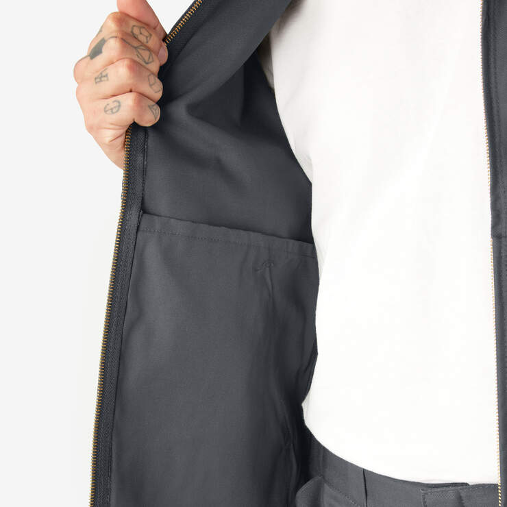 Unlined Eisenhower Jacket - Charcoal Gray (CH) image number 7