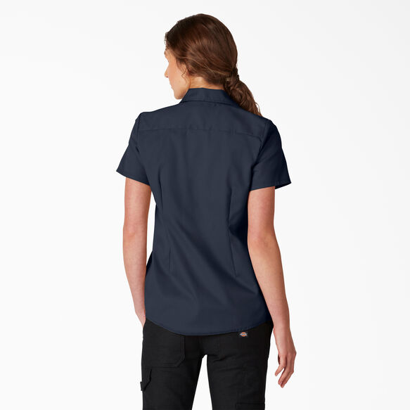 Women&rsquo;s FLEX Short Sleeve Work Shirt - Dark Navy &#40;DN&#41;