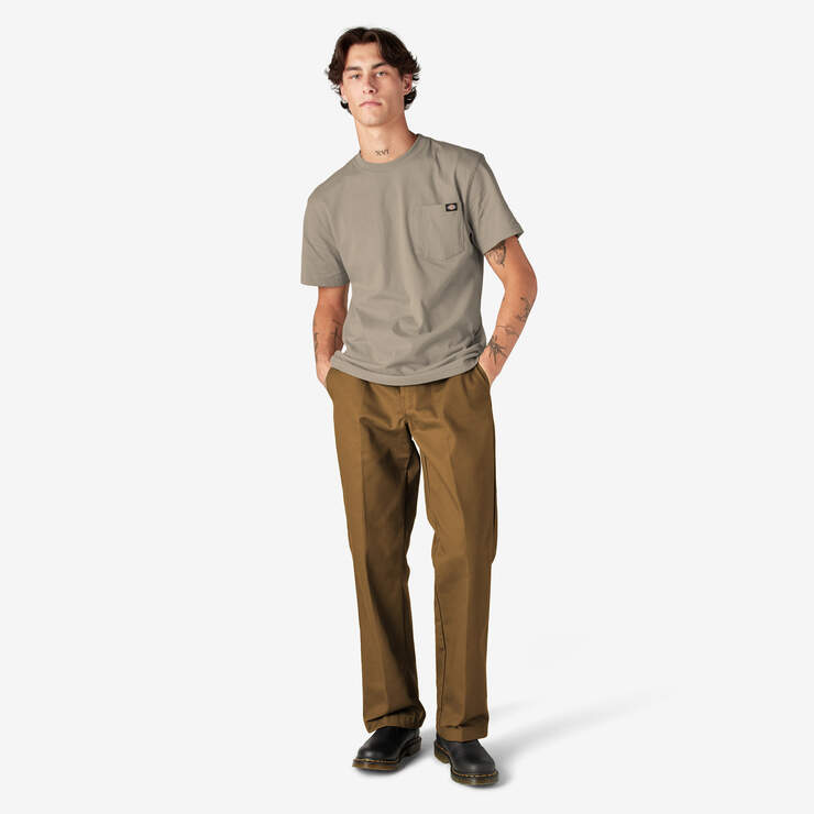 Heavyweight Short Sleeve Pocket T-Shirt - Desert Sand (DS) image number 9