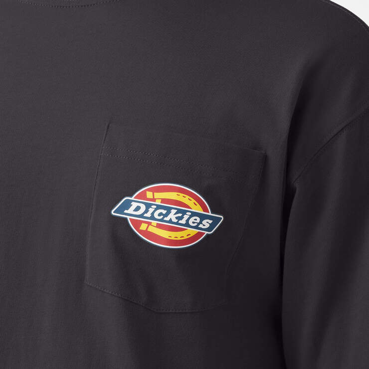 Chest Logo Pocket T-Shirt - Black (KBK) image number 5