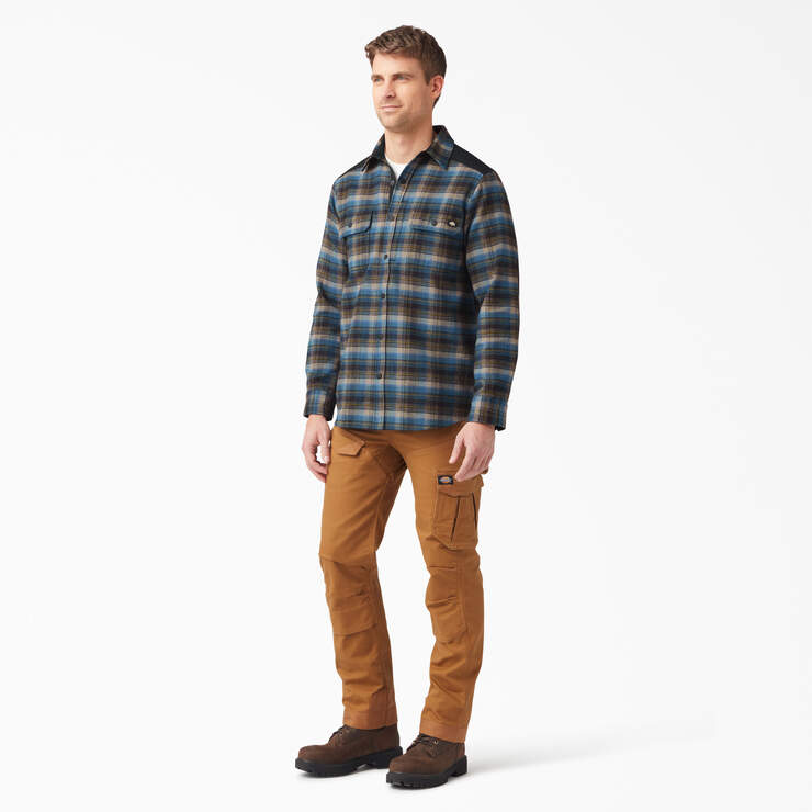 Heavyweight Brawny Flannel Shirt - Southern Fall Plaid (B2E) image number 4