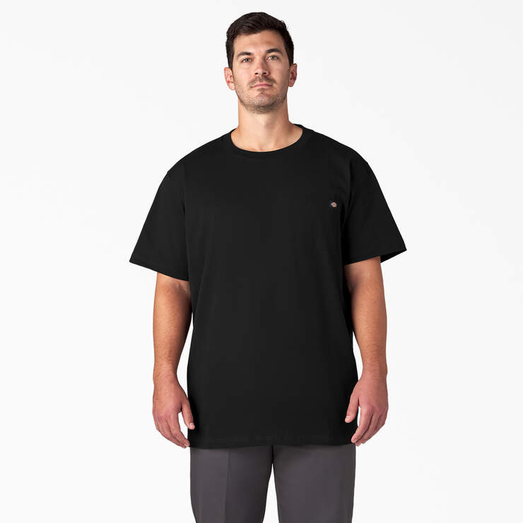 Heavyweight Short Sleeve Pocket T-Shirt - Black (BK) image number 5