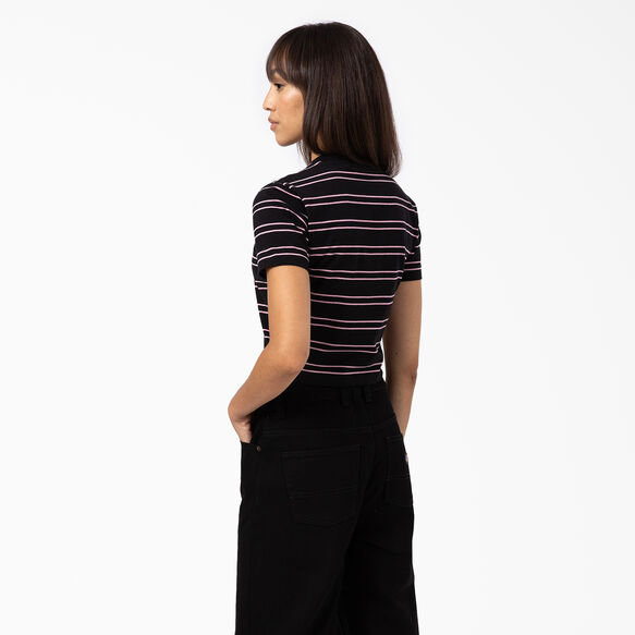 Women&#39;s Westover Stripe Short Sleeve T-Shirt - Black &#40;KBK&#41;