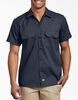 Slim Fit Short Sleeve Work Shirt - Dark Navy &#40;DN&#41;