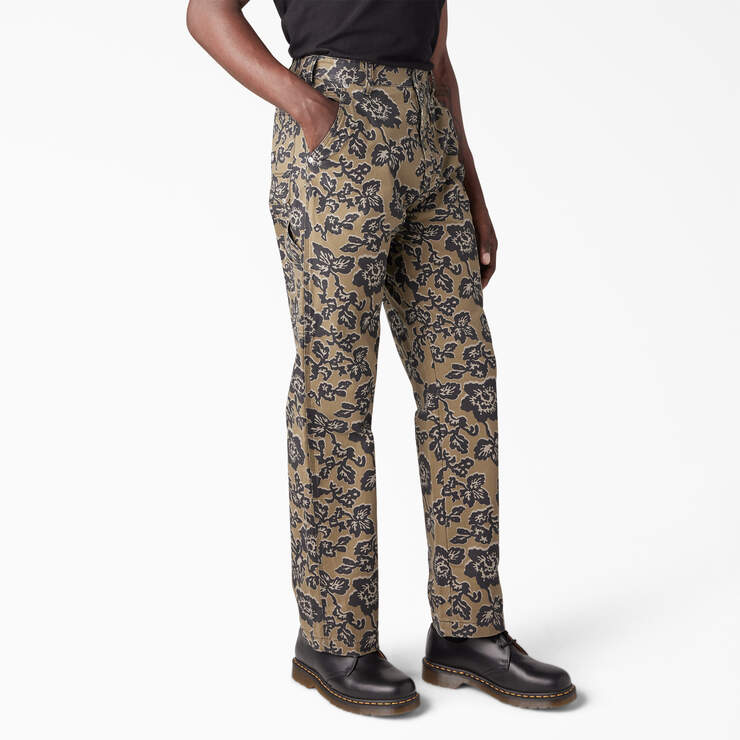 Dickies Premium Collection Utility Pants - Desert Rose Green Floral (NFN) image number 4