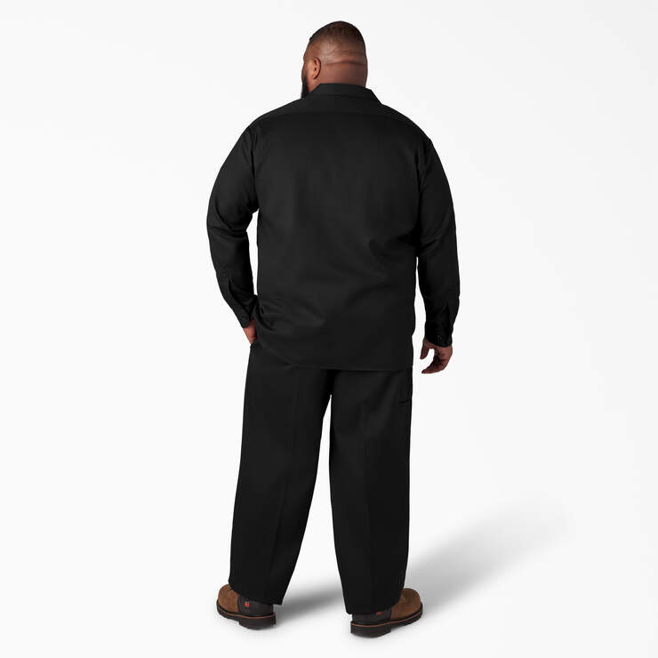 Long Sleeve Work Shirt - Black (BK) image number 12