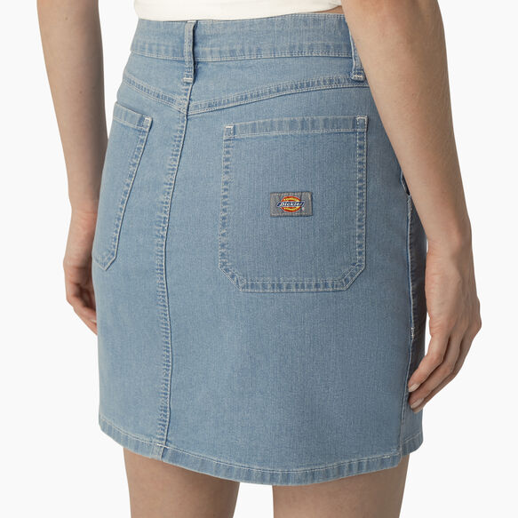 Women&#39;s Denim Carpenter Skirt - Stonewashed Light Denim &#40;SWD&#41;
