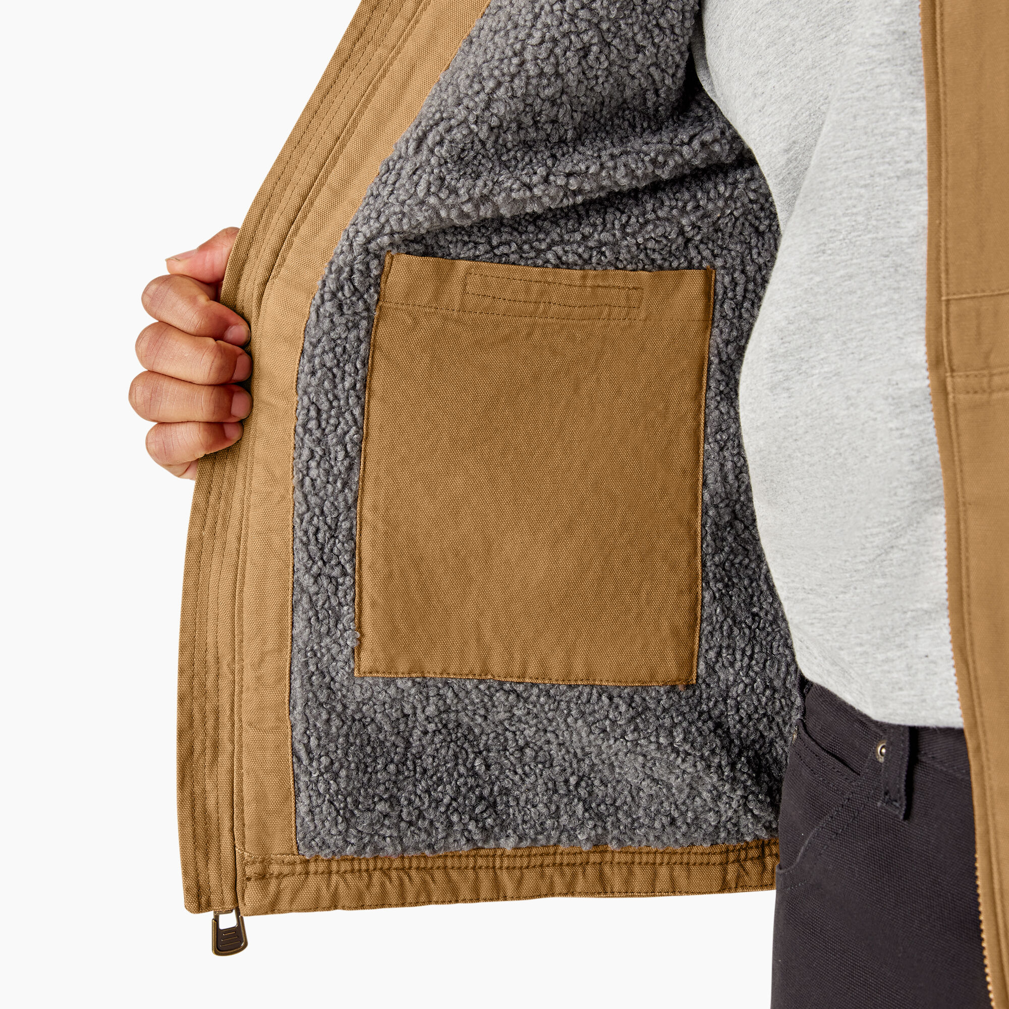Duck Canvas High Pile Fleece Lined Jacket - Dickies US