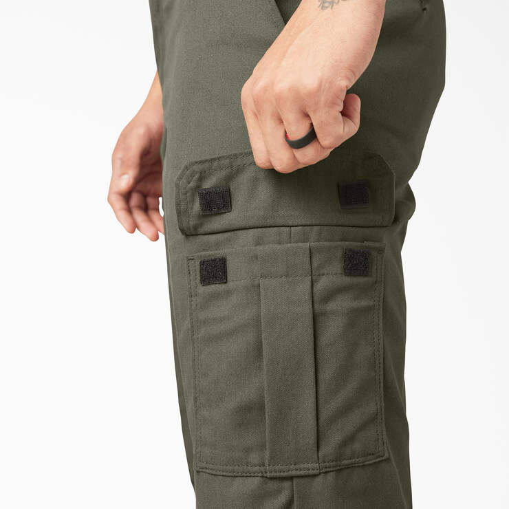 FLEX Regular Fit Cargo Pants - Moss Green (MS) image number 7