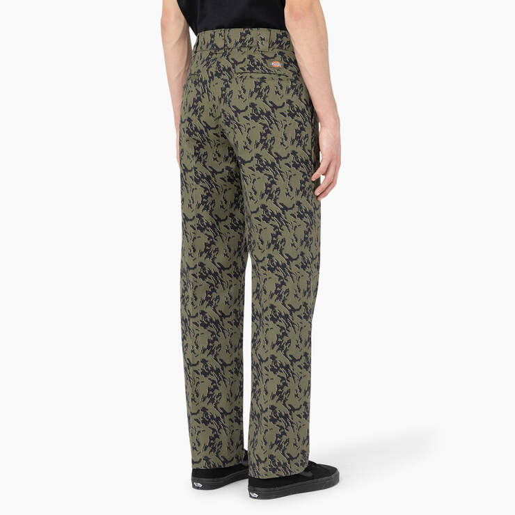 Drewsey Relaxed Fit Work Pants - Military Green Glitch Camo (MPE) image number 4