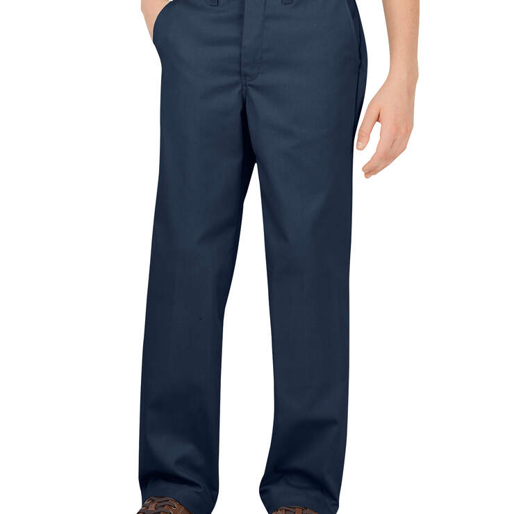 Boys' Flex Classic Fit Straight Leg Ultimate Khaki Pants, 4-7 - Dark Navy (DN) image number 1