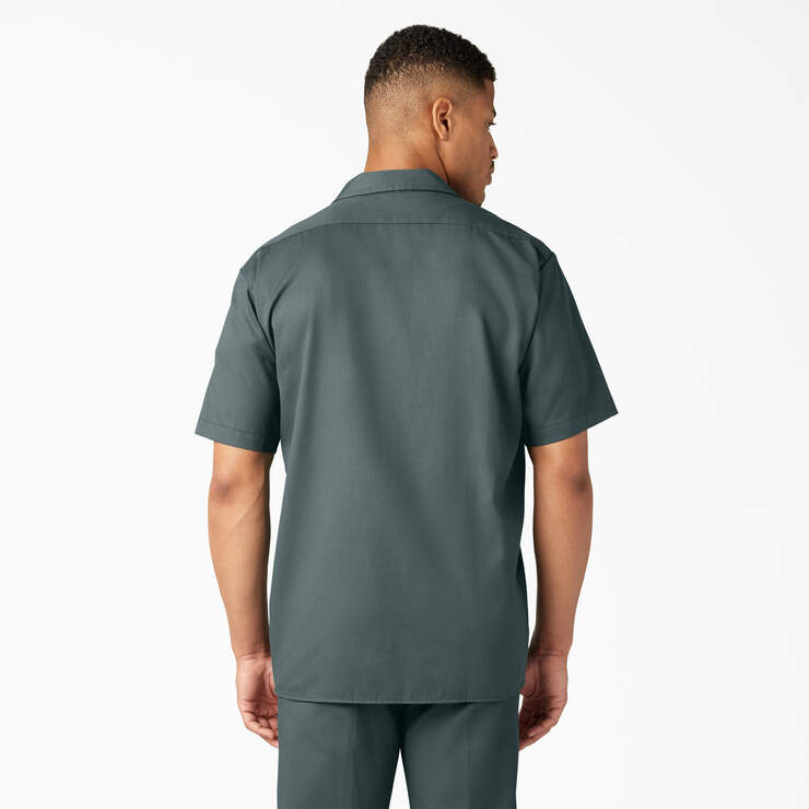 Short Sleeve Work Shirt - Lincoln Green (LN) image number 2