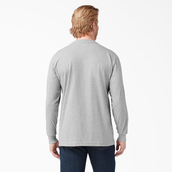 Heavyweight Long Sleeve Pocket T-Shirt - Heather Gray &#40;HG&#41;