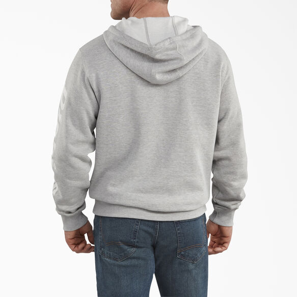 Logo Sleeve Fleece Hoodie - Heather Gray &#40;HG&#41;