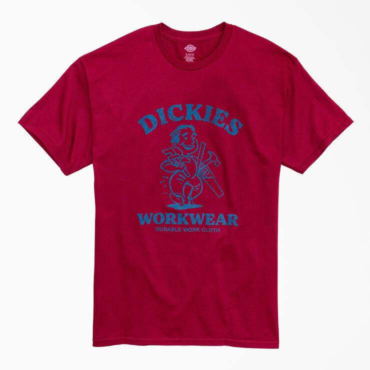 Durable Work Cloth Graphic T-Shirt - Burgundy (BY) image number 1
