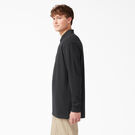 Adult Size Piqu&eacute; Long Sleeve Polo - Black &#40;KBK&#41;