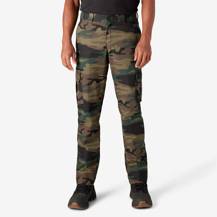 Slim Fit Cargo Pants - Hunter Green Camo (HRC) image number 1