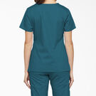 Women&#39;s EDS Signature Mock Wrap Scrub Top - Caribbean Blue &#40;CRB&#41;