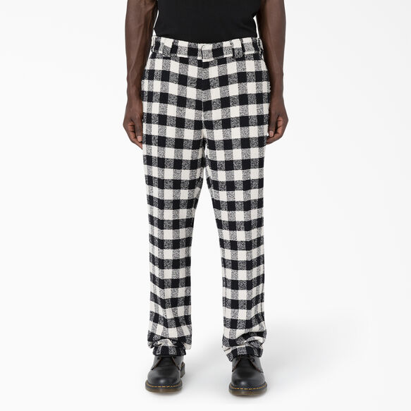 Opening Ceremony Relaxed Fit Tweed 874&reg; Work Pants - Black White Plaid &#40;AWP&#41;