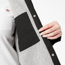 Women&rsquo;s Plus Duck Hooded Shirt Jacket - Black &#40;BKX&#41;