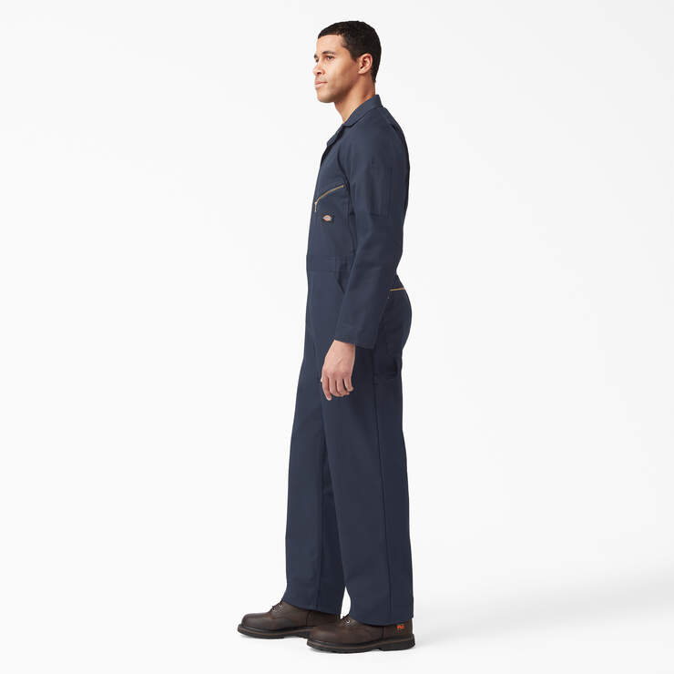 Deluxe Blended Long Sleeve Coveralls - Dark Navy (DN) image number 3