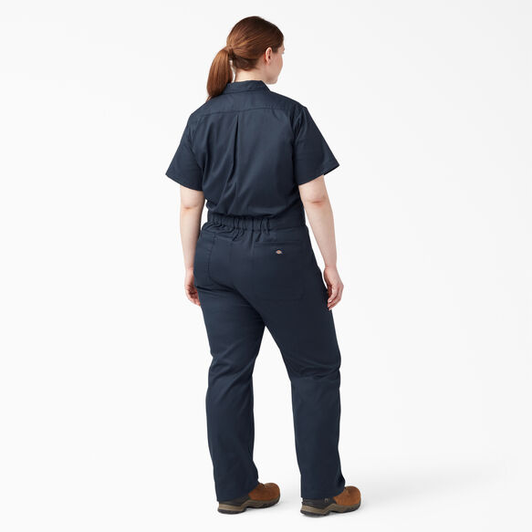 Women&#39;s Plus FLEX Cooling Short Sleeve Coveralls - Dark Navy &#40;DN&#41;