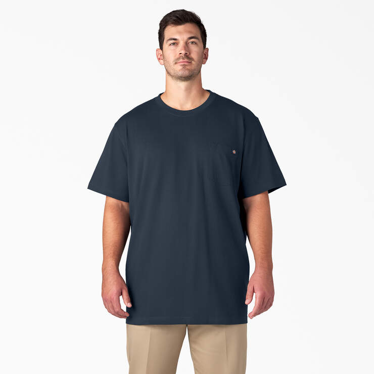 Heavyweight Short Sleeve Pocket T-Shirt - Dark Navy (DN) image number 4