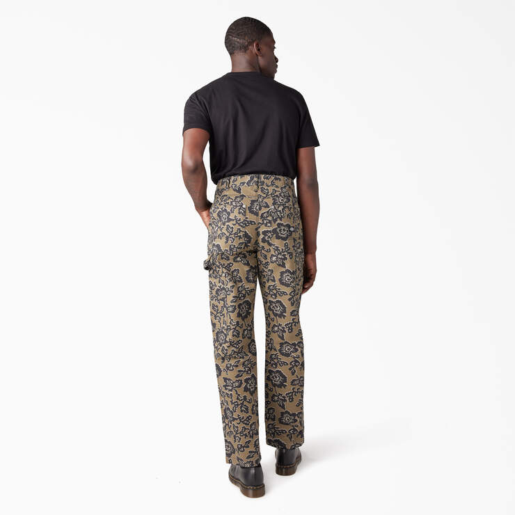 Dickies Premium Collection Utility Pants - Desert Rose Green Floral (NFN) image number 6