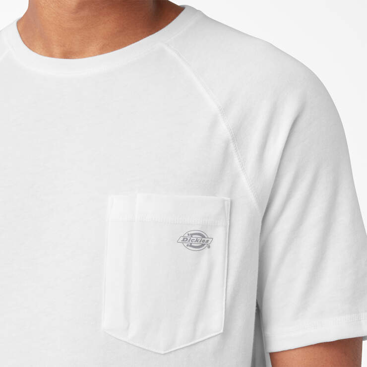 Cooling Short Sleeve Pocket T-Shirt - White (WH) image number 9