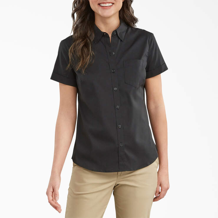 Women’s Button-Up Shirt - Black (BK) image number 1