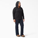 Women&#39;s Plus Heavyweight Henley - Black &#40;KBK&#41;
