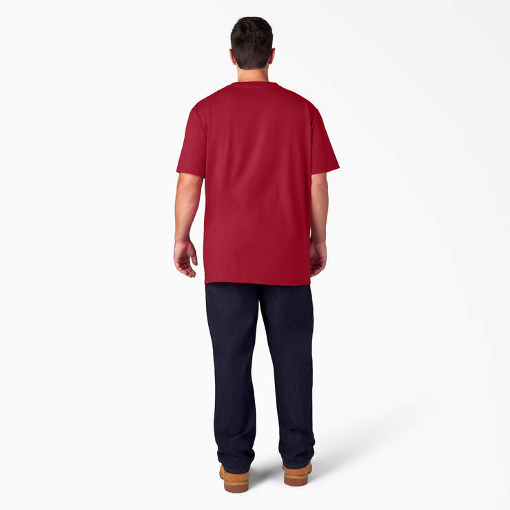 Heavyweight Short Sleeve Pocket T-Shirt - English Red (ER) image number 12