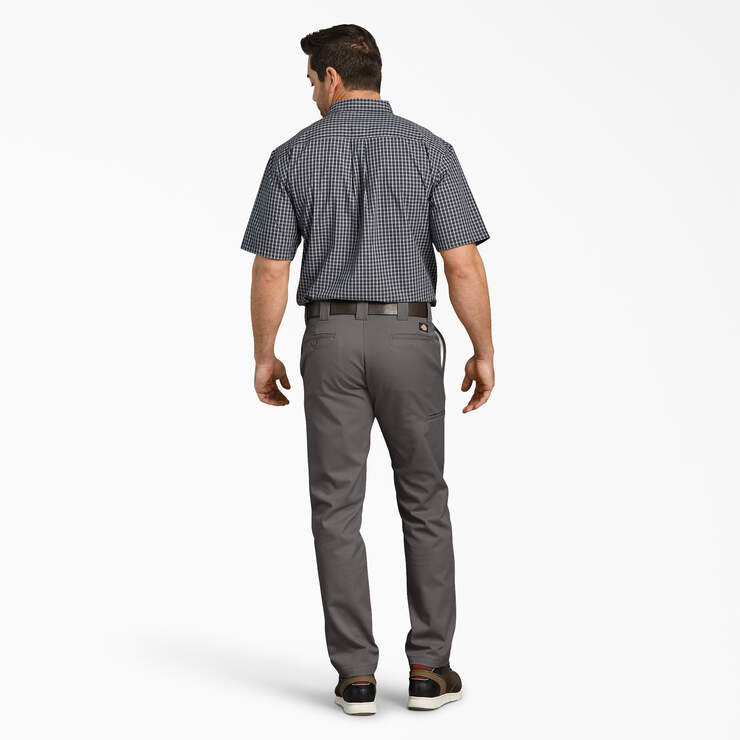 Slim Fit Tapered Leg Multi-Use Pocket Work Pants - Gravel Gray (VG) image number 5