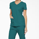 Women&#39;s EDS Signature V-Neck Scrub Top with Pen Slot - Teal &#40;DTL&#41;