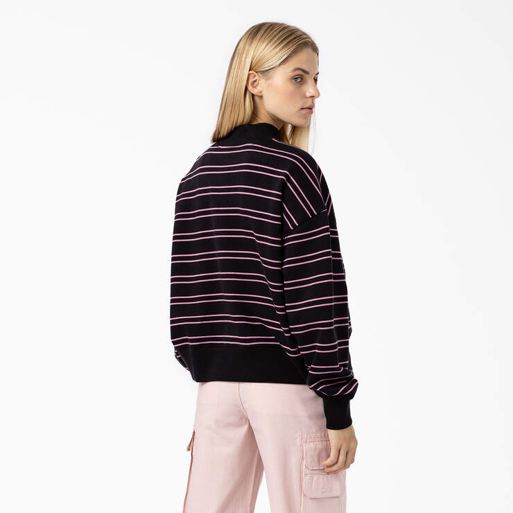 Women's Westover Striped Sweatshirt - Black Stripe (BKS) image number 2
