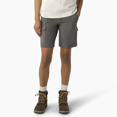 Women&#39;s Cooling Cargo Shorts, 10&quot; - Graphite Gray &#40;GA&#41;