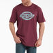 Short Sleeve Relaxed Fit Graphic T-Shirt - Burgundy &#40;BY&#41;