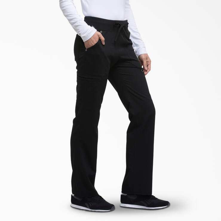 Women's Xtreme Stretch Scrub Pants - Black (BLK) image number 4