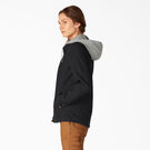 Women&rsquo;s Duck Hooded Shirt Jacket - Black &#40;BKX&#41;