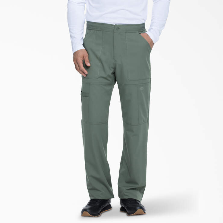 Men's Dynamix Cargo Scrub Pants - Olive Green (OLI) image number 1