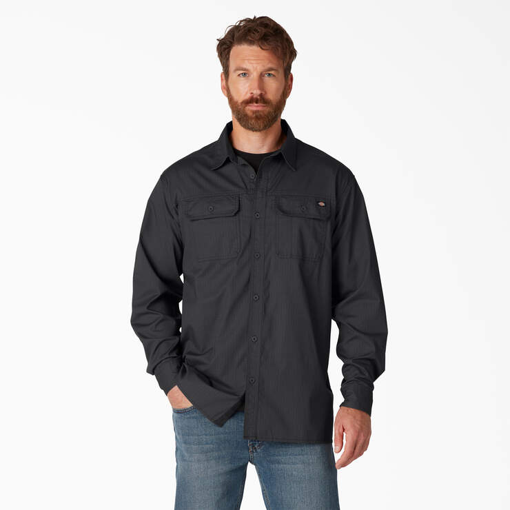 FLEX Ripstop Long Sleeve Shirt - Rinsed Black (RBK) image number 1