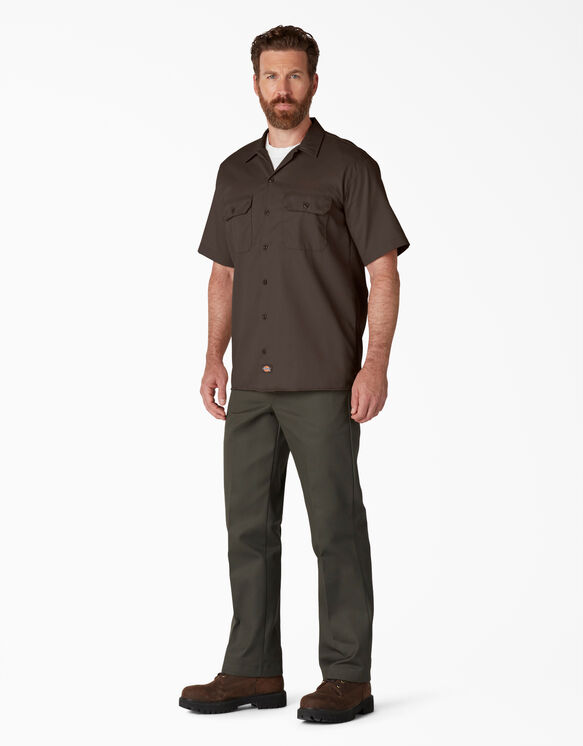 Short Sleeve Work Shirt - Dark Brown &#40;DB&#41;
