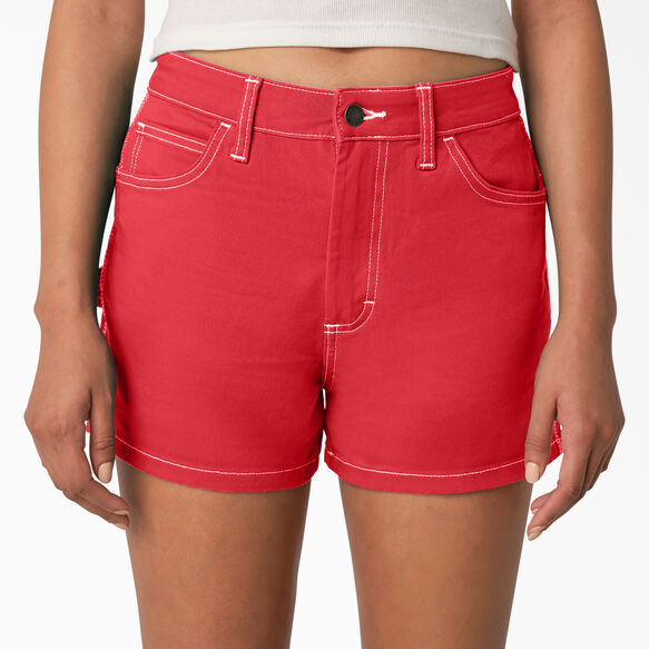 Women&#39;s High Waisted Carpenter Shorts, 3&quot; - Bittersweet &#40;BW2&#41;