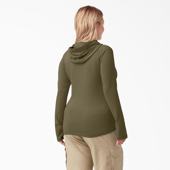 Women&#39;s Plus Cooling Performance Sun Shirt - Military Green Heather &#40;MLD&#41;