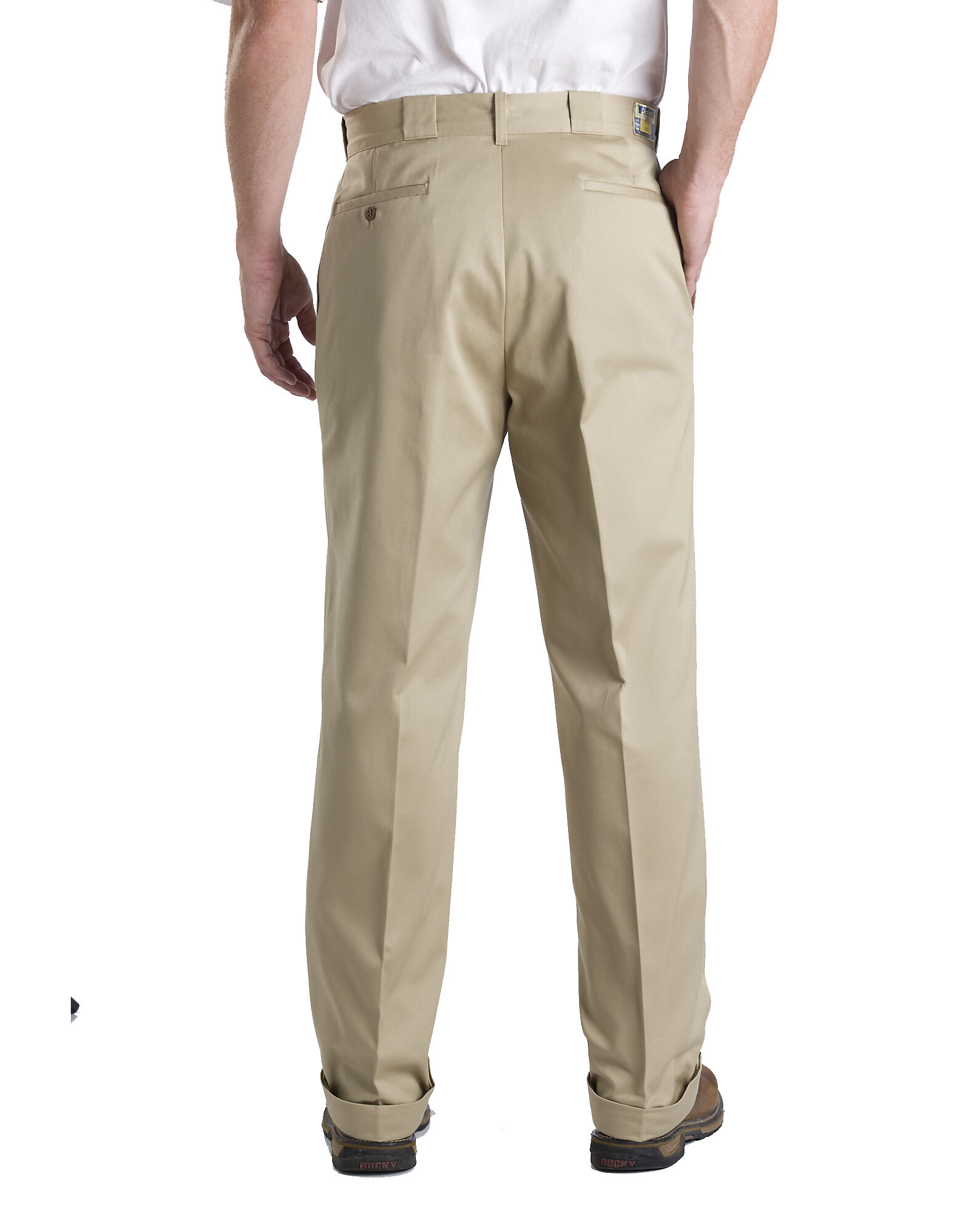 Cuffed Pants For Men , Cramerton Khaki Size 36 32 | Traditional Rise ...