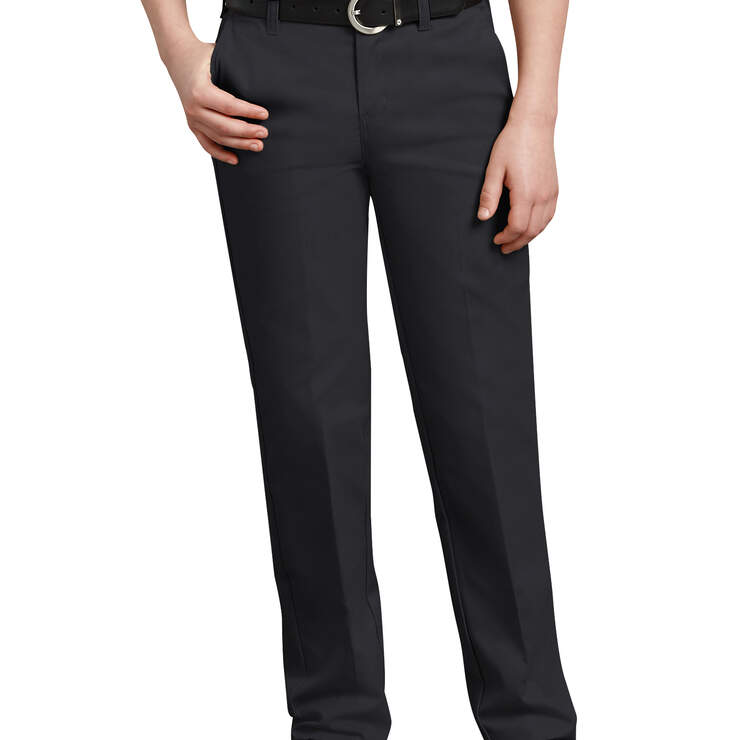 Boys' FlexWaist® Slim Fit Straight Leg Ultimate Khaki Pants, 4-7 - Black (BK) image number 1