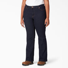 Women&#39;s Perfect Shape Plus Bootcut Stretch Denim Jeans - Rinsed Indigo Blue &#40;RNB&#41;