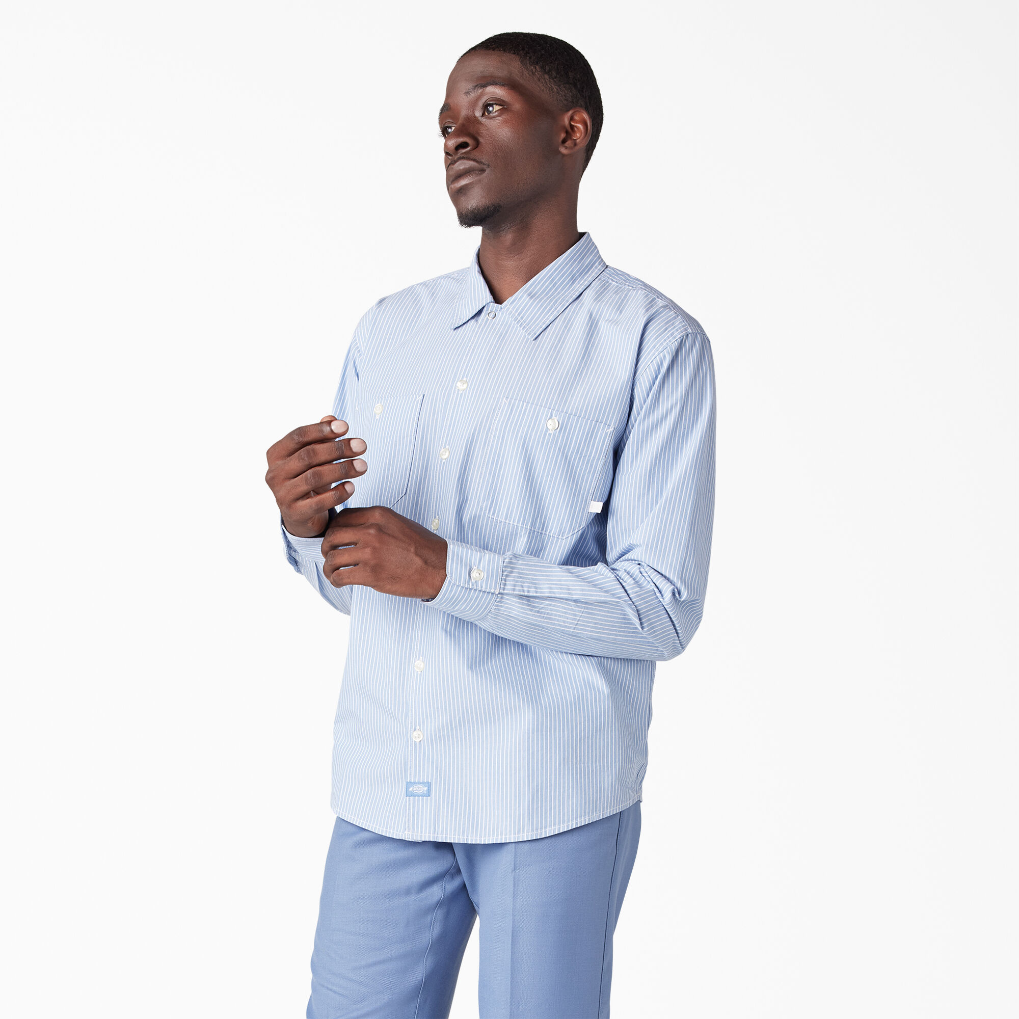 Light blue sales dickies shirt