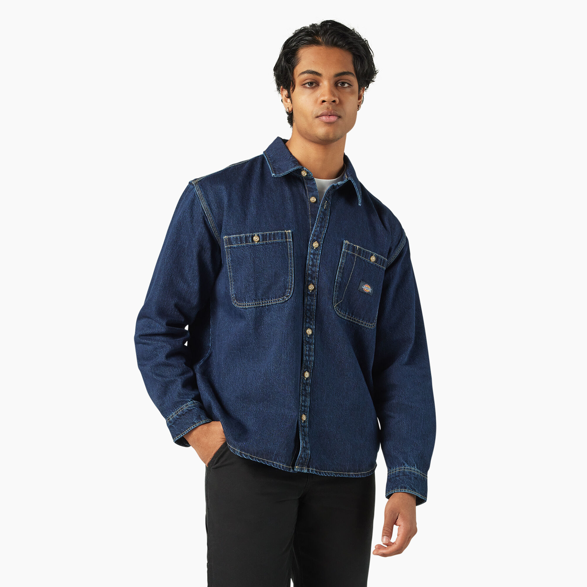 トップス COOTIE / ERROR FIT DENIM WORK S/S SHIRT COOTIE / Error Fit Denim Work S/S Shirt -Indigo- | 80-HACHIMARU-