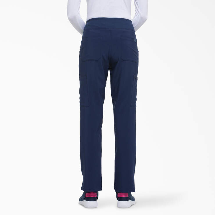 Women's EDS Essentials Cargo Scrub Pants - Navy Blue (NYPS) image number 2